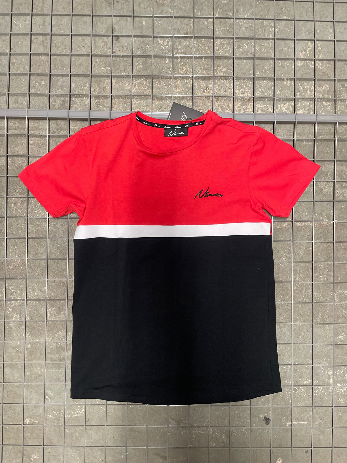 Panel Slim Fit T-Shirt - Red (SAMPLE)
