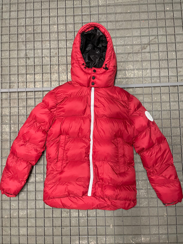 Contrast Puffer Jacket - Red (SAMPLE) - Nimes