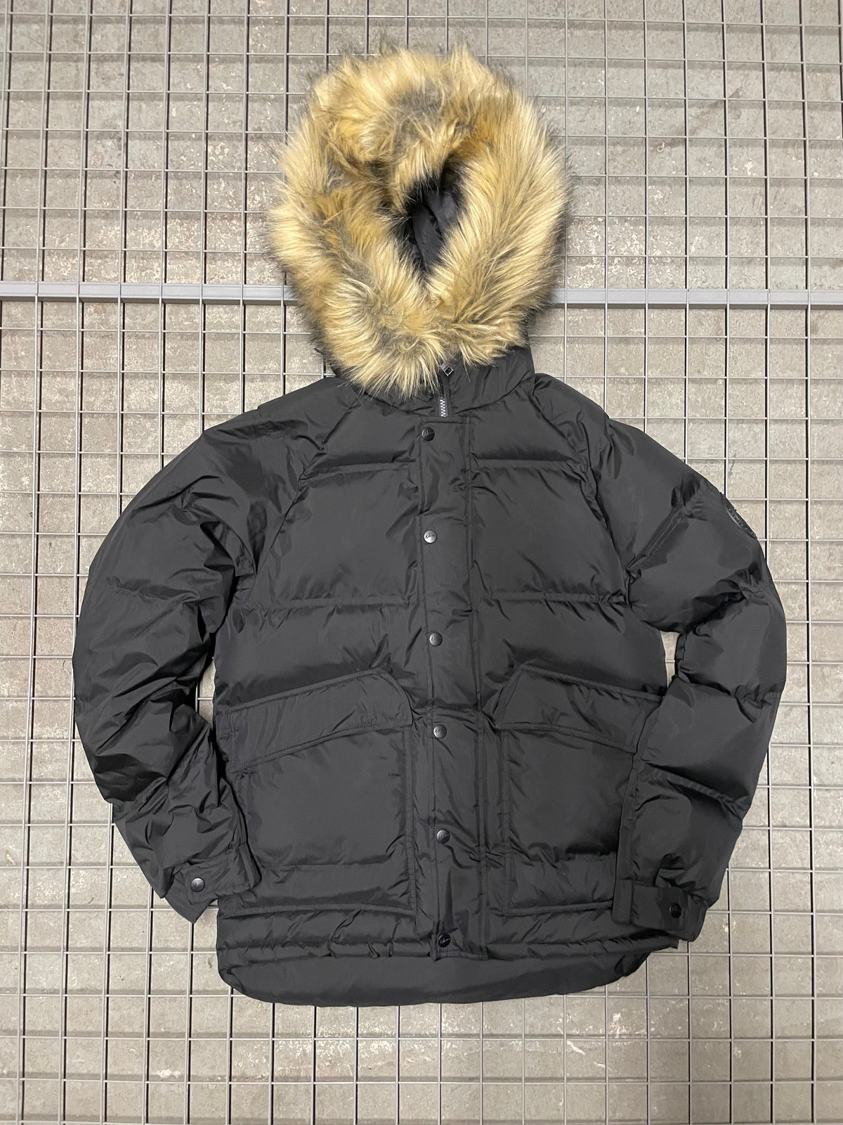 Fur Hood Mid Length Puffer Jacket (SAMPLE)