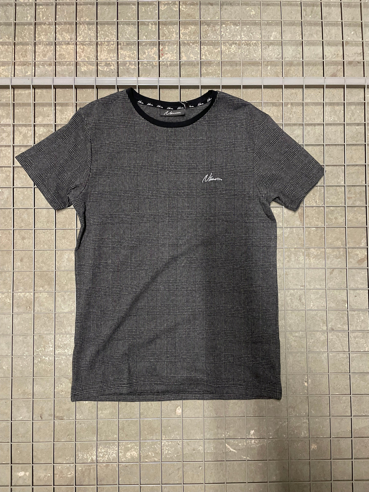 Dark Check Slim Fit T-Shirt (SAMPLE)