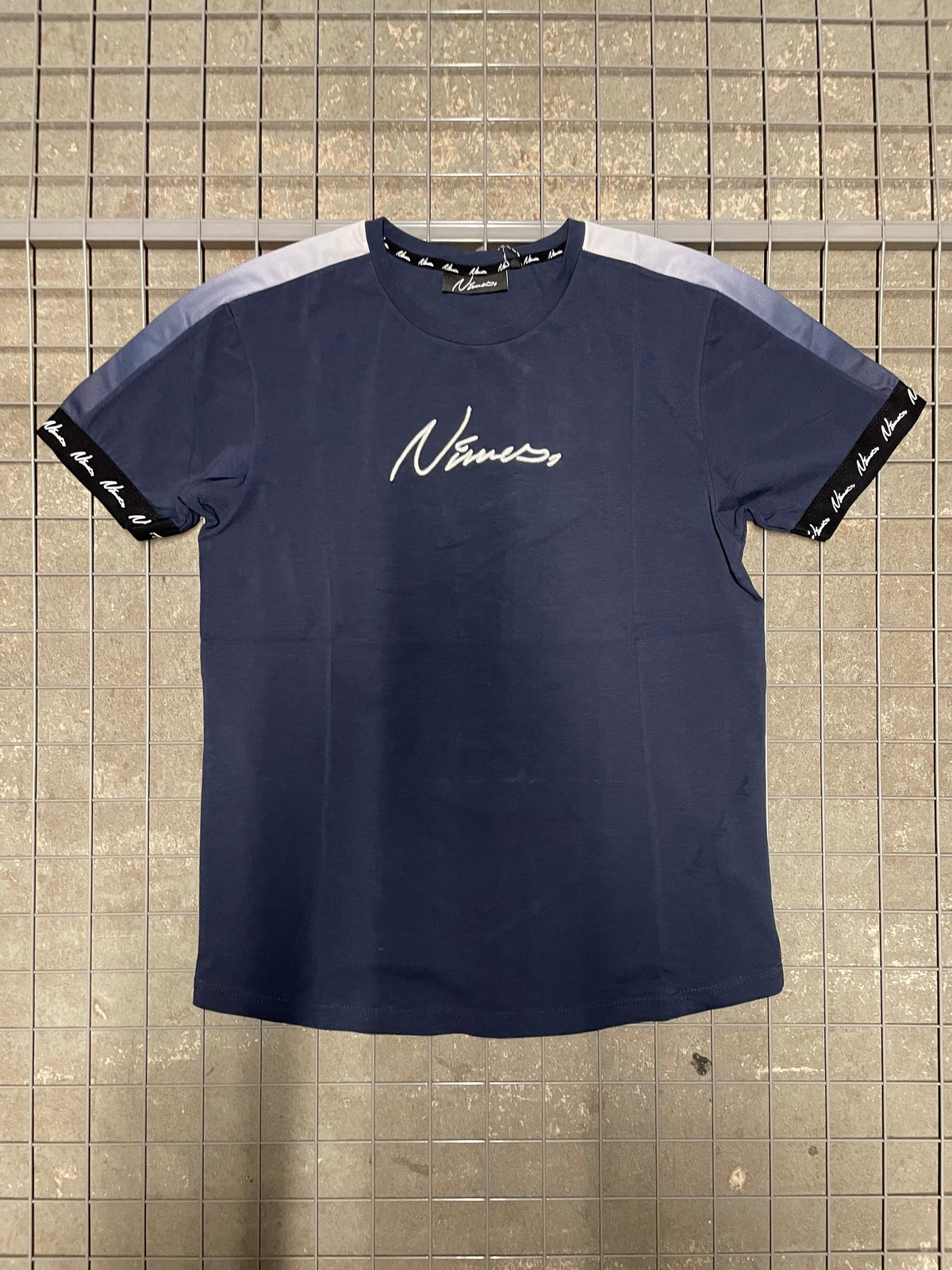 Faded Tape Slim Fit T-Shirt - Navy (SAMPLE)