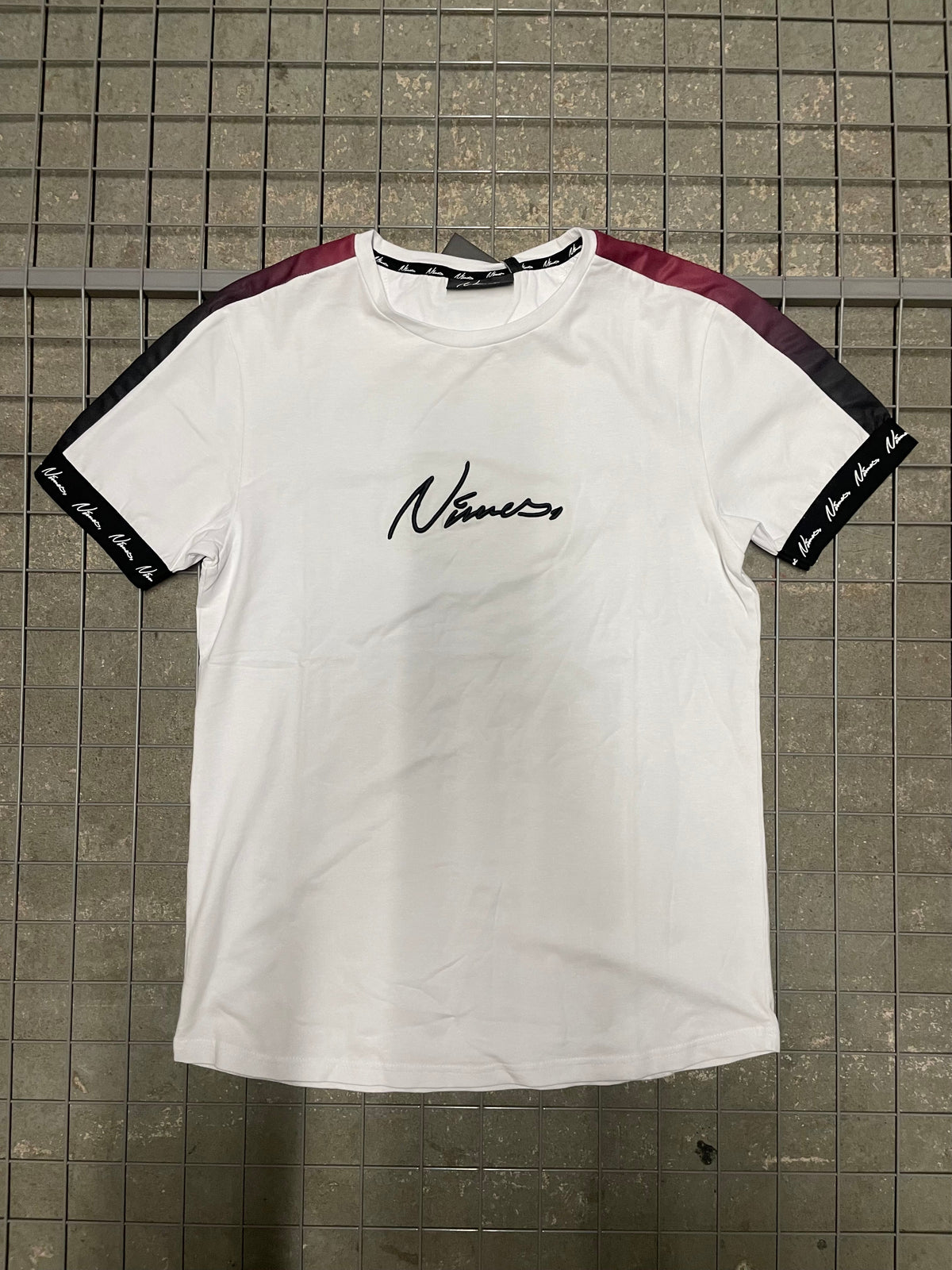 Faded Tape Slim Fit T-Shirt - White (SAMPLE)
