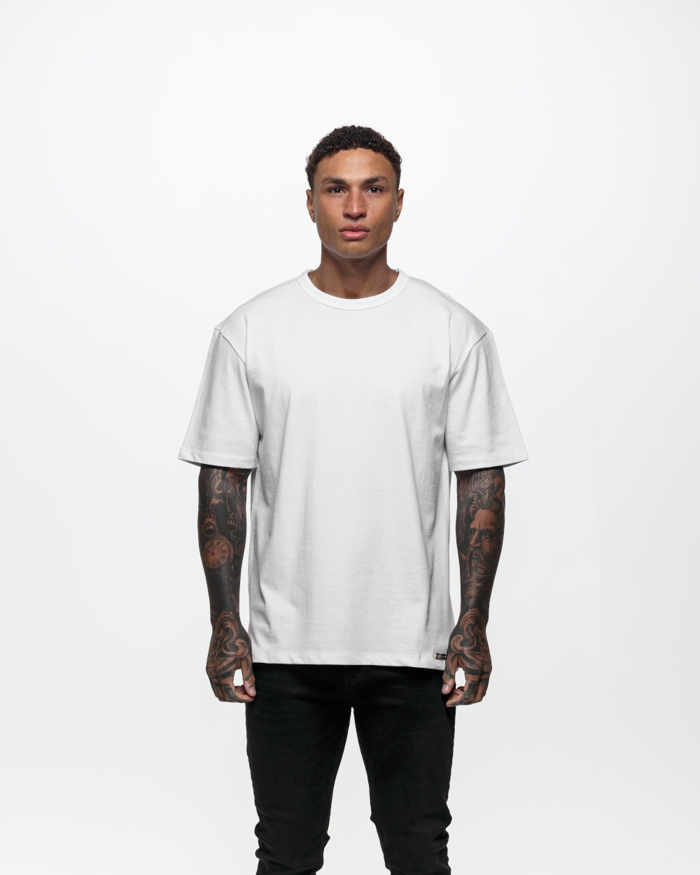 Blank Essential Oversized T-Shirt - White - Nimes