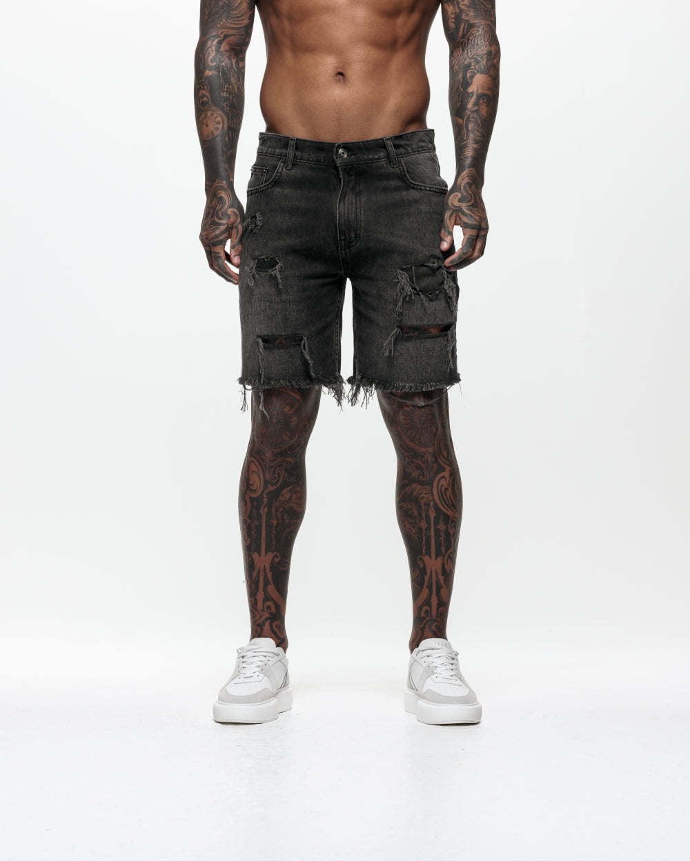 Cheap long black jean shorts Sale Black Friday