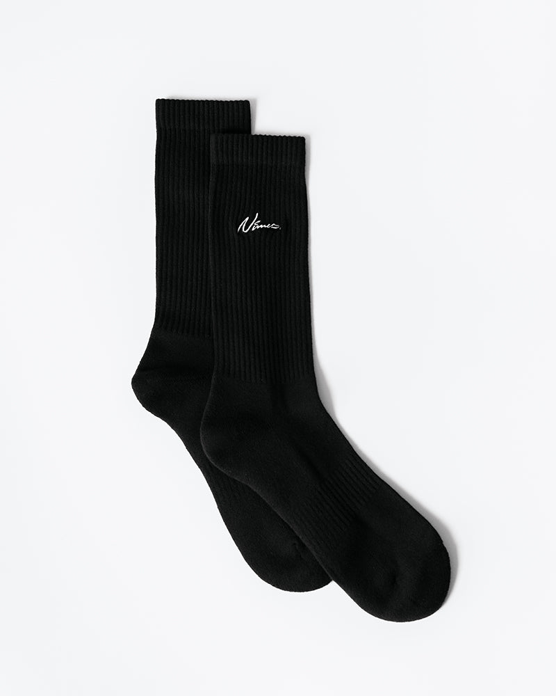 Small Signature Socks - Black (2 Pack)