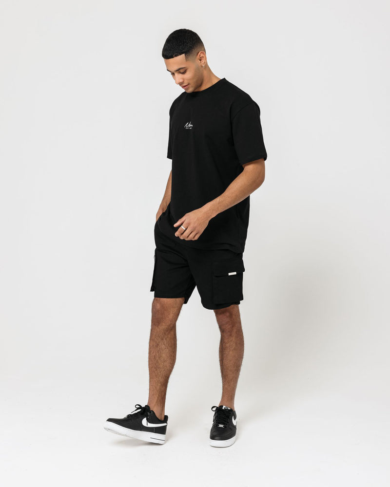 Utility Cargo Shorts - Black